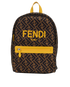 FF Backpack, &pound;395, Handbags, Brown/Yellow, Nylon, Front view